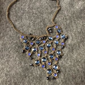 Beautiful Blue and Gold Necklace!